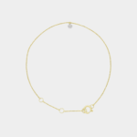 Poppy Delicate 0.15ct Natural Round Diamond Charm Bracelet in 14ct Yellow Gold - Image 5