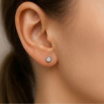 Henrietta 9ct White Gold 0.20ct Lab Diamond Earrings - Image 2