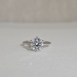 Hazel | 2.12ct Lab Diamond 6 Claw Round Solitaire in 18ct White Gold