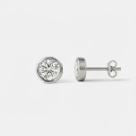 Henrietta 9ct White Gold 0.20ct Lab Diamond Earrings - Image 3
