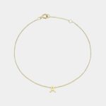 Desiree Mini Initial Bracelet in 9ct Yellow Gold