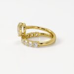 Oval Solitaire Wrap Ring - Image 3