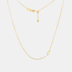 Blythe 9ct Yellow Gold Sideways Initial Necklace - Image 3