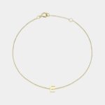 Desiree Mini Initial Bracelet in 9ct Yellow Gold - Image 3