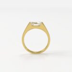 Sleek Signet Solitaire Engagement Ring - Image 2