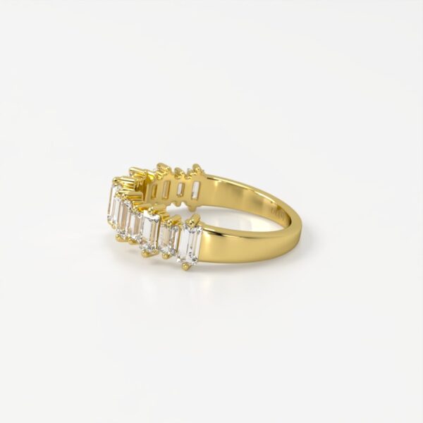 Hailey | Elegant Baguette Diamond Band - Image 3