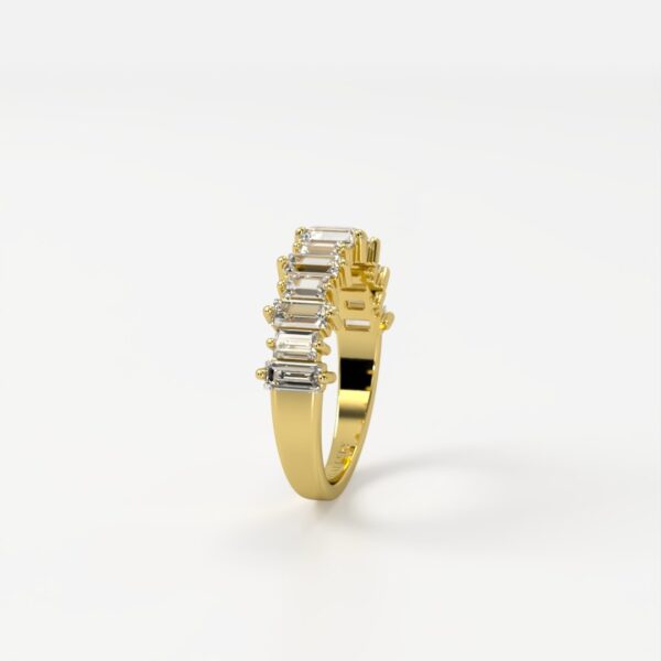 Hailey | Elegant Baguette Diamond Band - Image 4