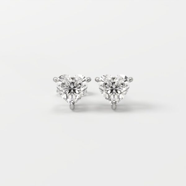 Kiara 1.0 Carat Heart Diamond Stud Earrings