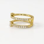 Sallie | Double Band Diamond Ring - Image 3