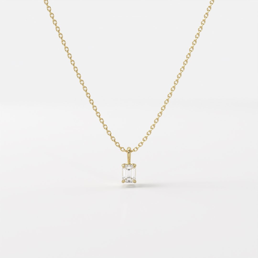 Leura 2 Carat Emerald Diamond Pendant