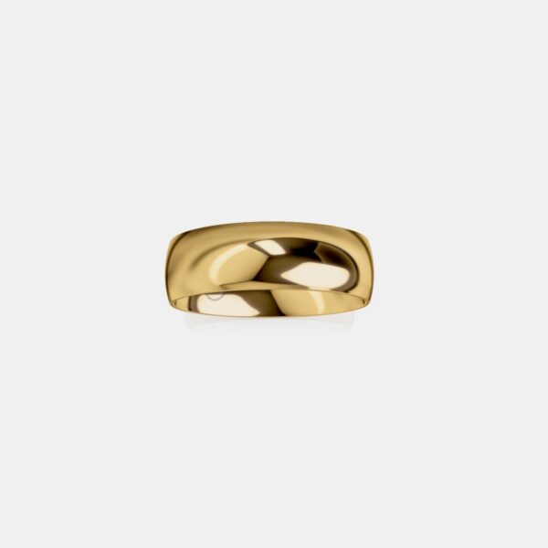 Lincoln High Dome Wedding Ring - Image 6