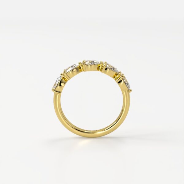 Louise | Half-Eternity Pear Diamond Band - Image 2