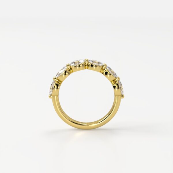 Lucille | East-West Oval Wedding Band - Image 2
