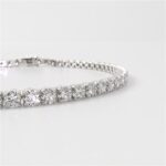 Maria 1 Carat Lab Grown Diamond Classic Tennis Bracelet in 18ct White Gold - Image 3
