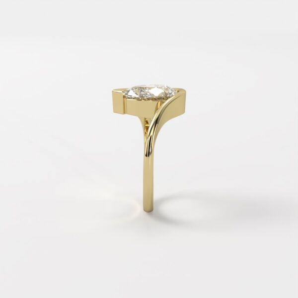 Mikaela | Elegant Designer Diamond Bezel Ring - Image 3