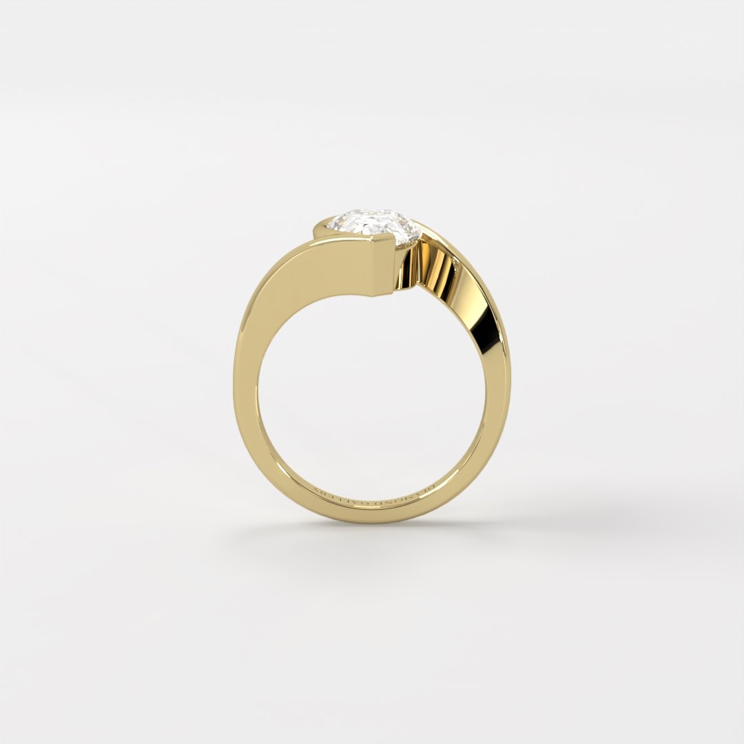 Mikaela | Elegant Designer Diamond Bezel Ring