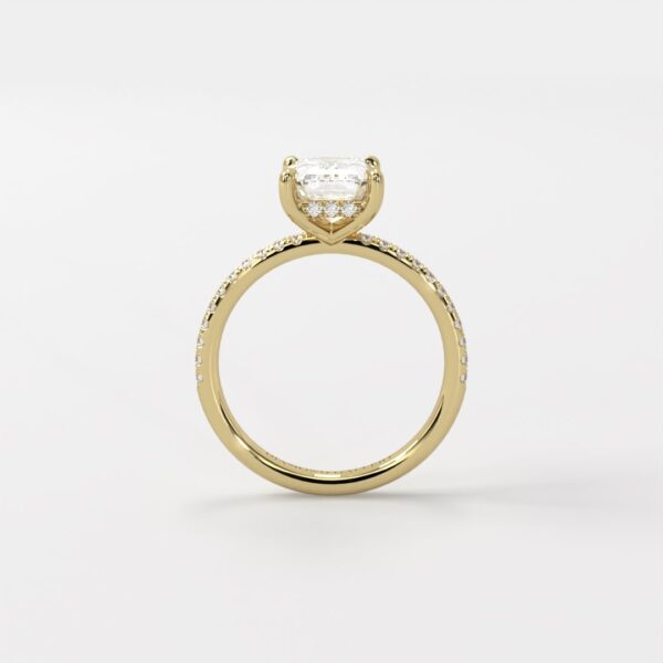 Juliette | 3.0 Carat Solitaire Hidden Halo Pave - Image 2