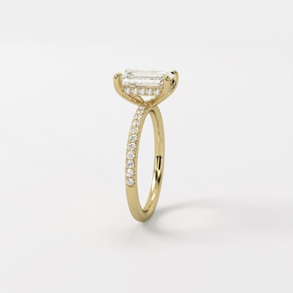 Juliette | 3.0 Carat Solitaire Hidden Halo Pave - Image 3