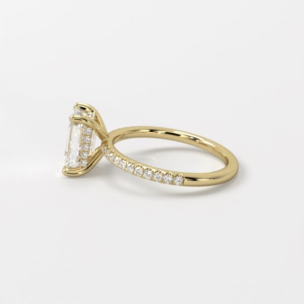 Juliette | 3.0 Carat Solitaire Hidden Halo Pave - Image 4