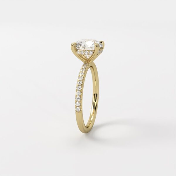 Solitaire | Hidden Halo with Pave Band - Image 2