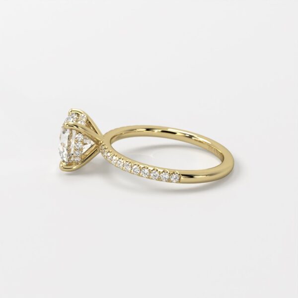 Solitaire | Hidden Halo with Pave Band - Image 3