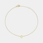Desiree Mini Initial Bracelet in 9ct Yellow Gold - Image 6