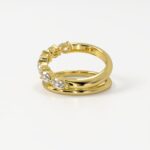 Scarlett | Asymmetrical Twin Band Diamond Ring - Image 3