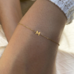 Desiree Mini Initial Bracelet in 9ct Yellow Gold - Image 2