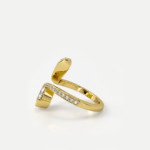 Serpentina | Elegant Pear Wrap Diamond Ring - Image 3