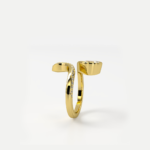 Serpentina | Elegant Pear Wrap Diamond Ring - Image 4