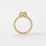 Sofia | Pear Lab Grown Diamond Halo Ring - Image 3