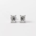 Zara 1.0 Carat Emerald Diamond Stud Earrings