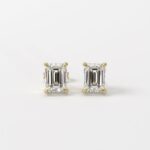 Sandy 9ct Yellow Gold 0.20ct Natural Emerald Diamond Earrings