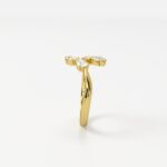 Pavella | Graceful Pear Wrap Diamond Ring - Image 4