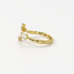 Pavella | Graceful Pear Wrap Diamond Ring - Image 3