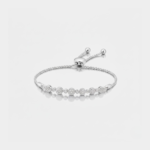 Reagan 0.5ct Natural Diamond Adjustable Bracelet in 9ct White Gold