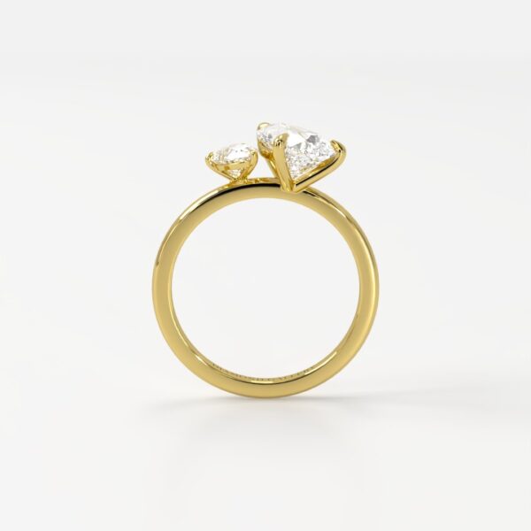 Léonie | Twin Pear Toi et Moi Engagement Ring - Image 2