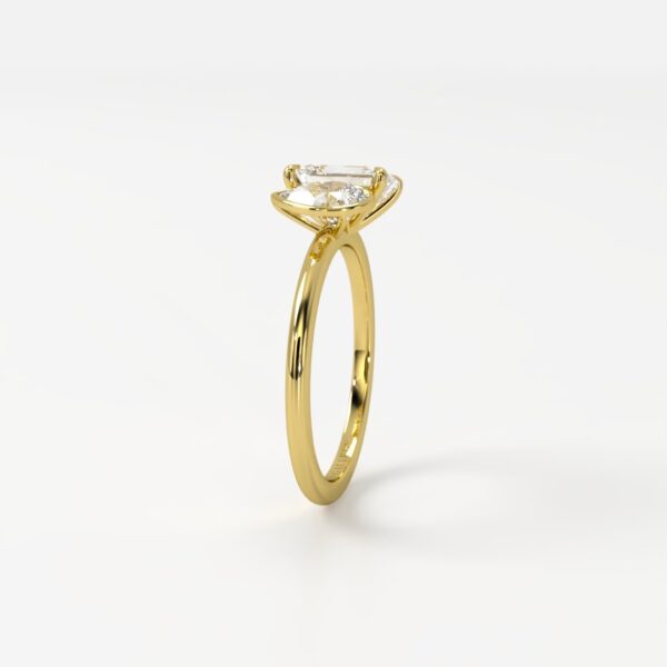 Geneviève | Bezel Toi et Moi Engagement Ring - Image 4
