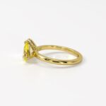 Paloma Toi et Moi Yellow Sapphire Gemstone and Diamond Ring - Image 4