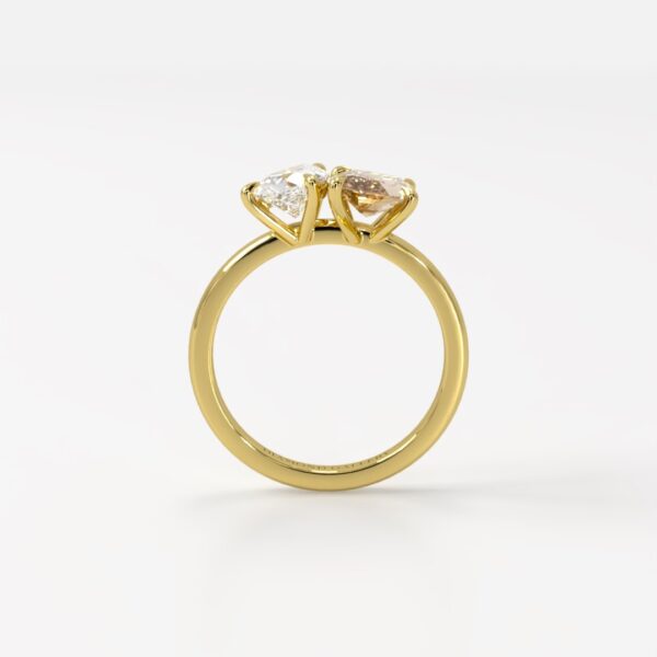 Luciana Toi et Moi Champagne Marquise and Pear Diamond - Image 2