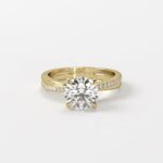 Solitaire |  Twist Band Pave Classic