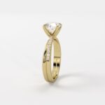 Solitaire |  Twist Band Pave Classic - Image 3