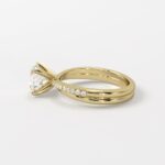 Solitaire |  Twist Band Pave Classic - Image 4