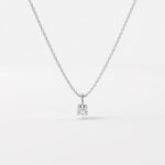 Savanah 0.25ct Round Diamond 9ct White Gold Pendant Necklace