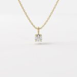Savannah 2 Carat Round Diamond Pendant - Image 2