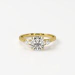 Pear Side Stones Engagement Ring