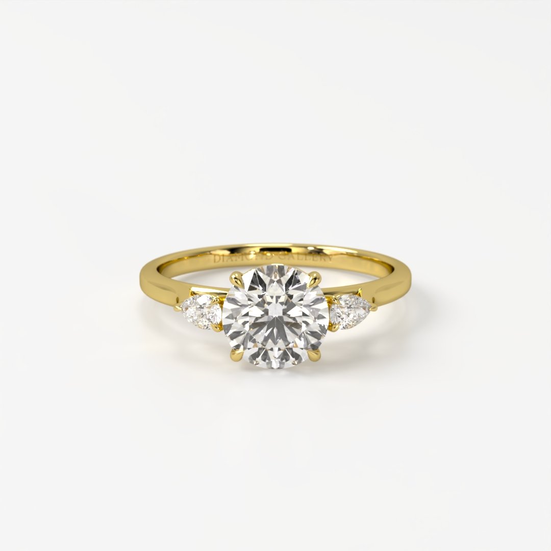 vfr12royf.jpg Pear Side Stones Engagement Ring - Image 1