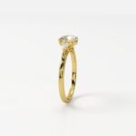 Pear Side Stones Engagement Ring - Image 4