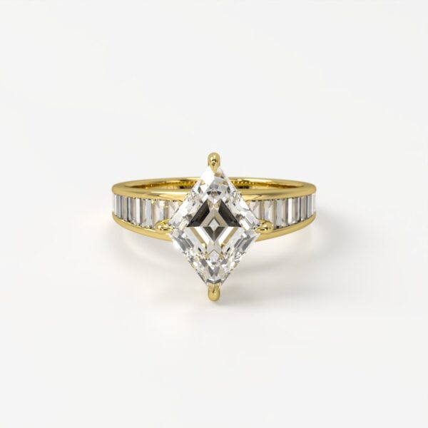Giovanna Luxurious Lozenge Cut with Baguette Accents