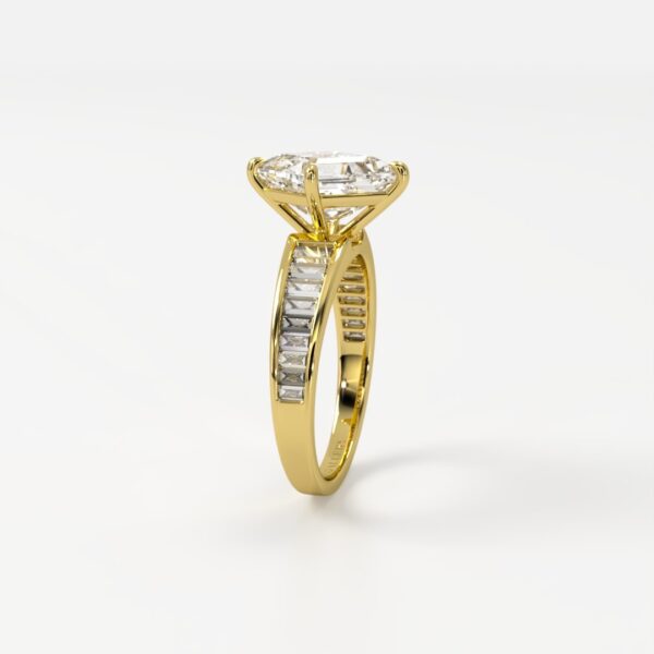 Giovanna Luxurious Lozenge Cut with Baguette Accents - Image 4